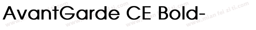 AvantGarde CE Bold字体转换